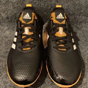 - Adidas Afterburner 6.5 Black & Gold Boys/Men's Baseball Cleats